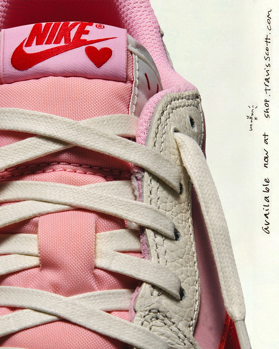"Pre-Order" Travis Scott × Nike Air Jordan 1 粉紅倒鉤 桃紅 粉色 情人節 預購