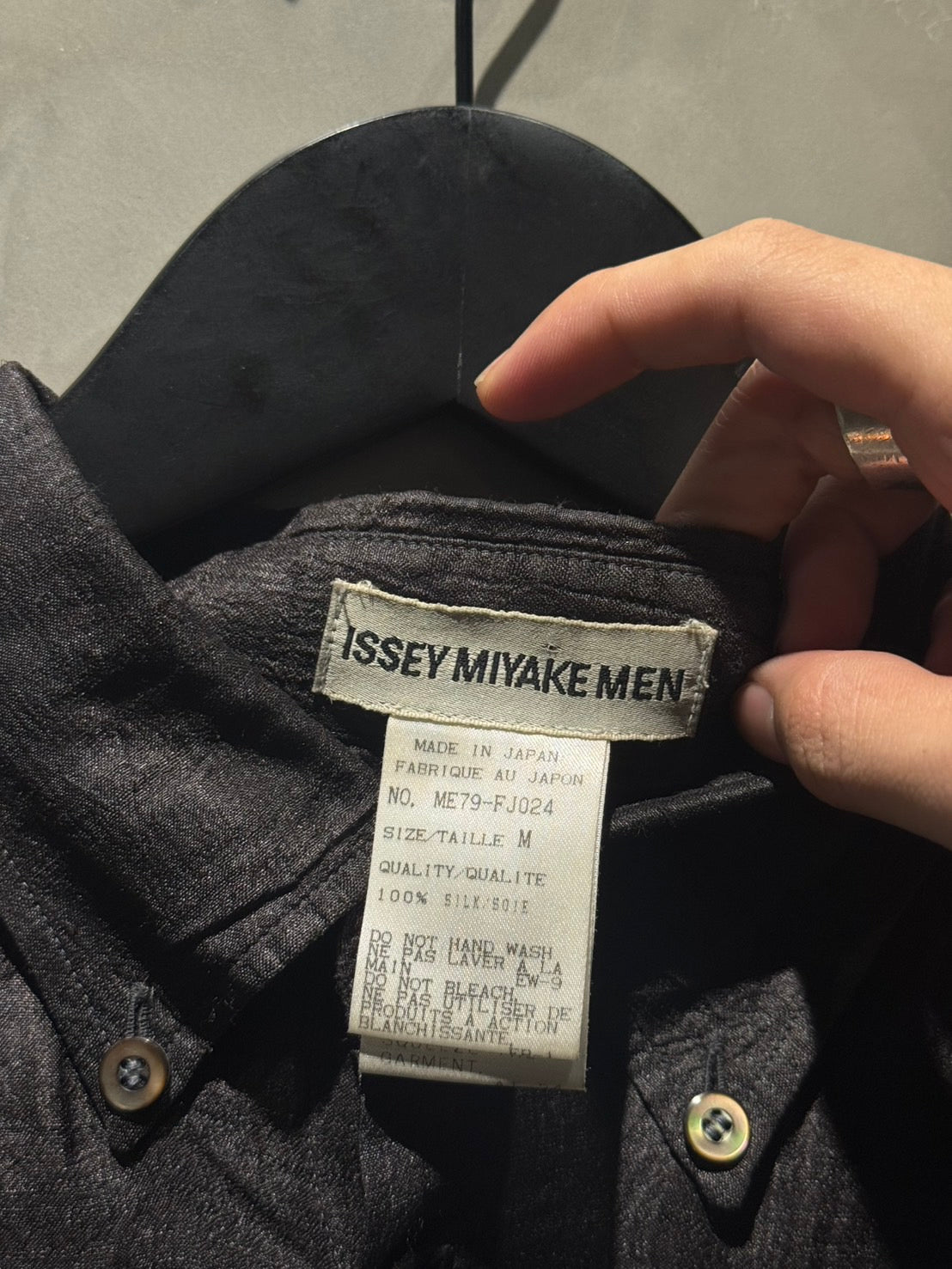 Issey Miyake MEN 1997AW 絲質襯衫 中古