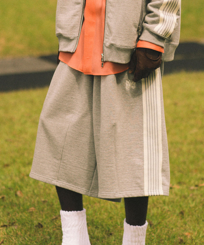 Needles 別注款 H.D.Track Shorts - Cotton Jersey GREY棉短褲 棉質