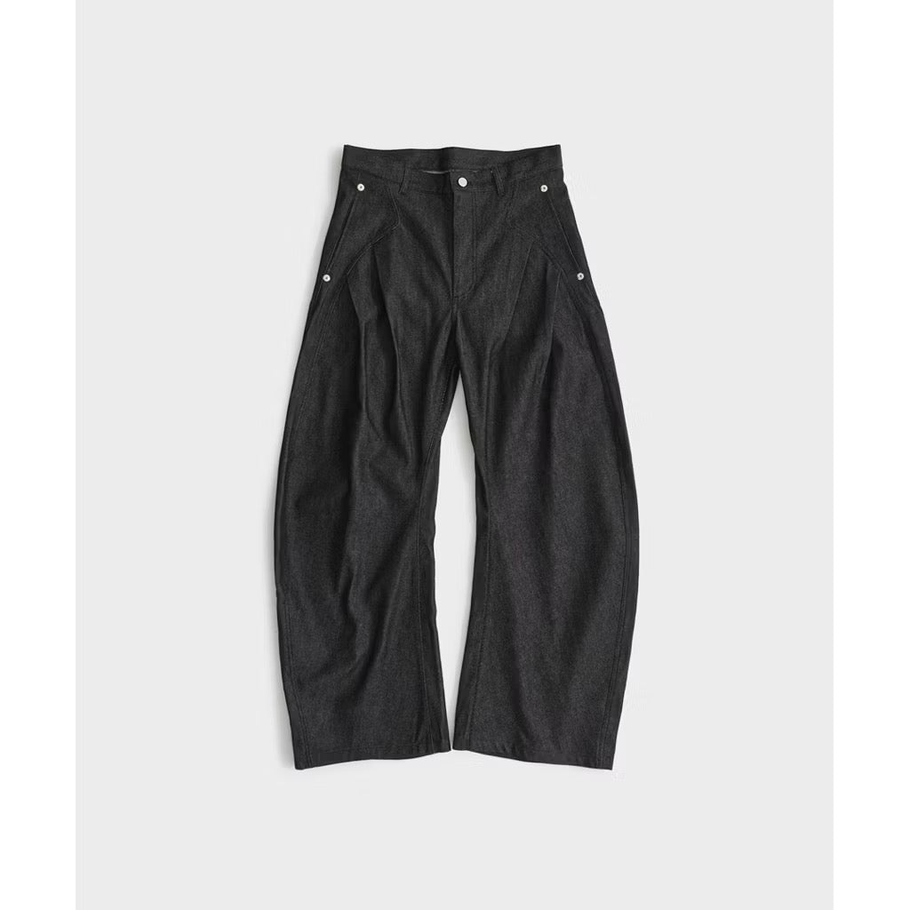 Conz Rigid Curved Denim 彎刀原牛 牛仔褲 黑