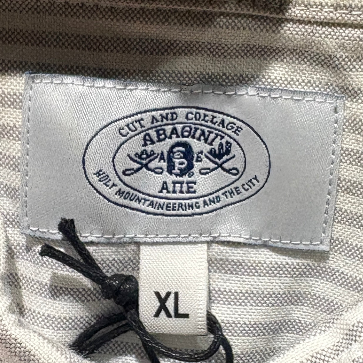 Bape Seersucker Stripe Short Sleeve Shirt 短袖 二手