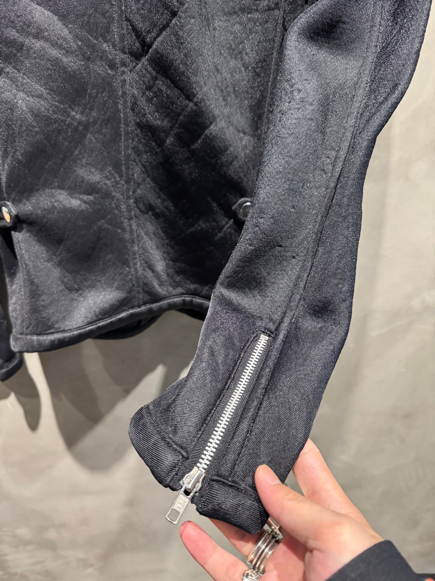 CDG銀拉鍊外套 中古
