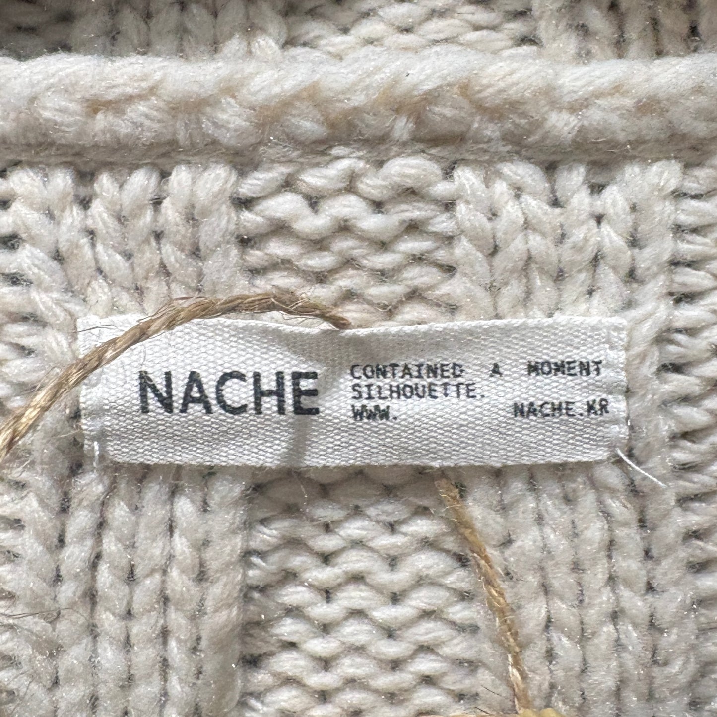 NACHE Pintuck Zipper Knit Cardigan 二手