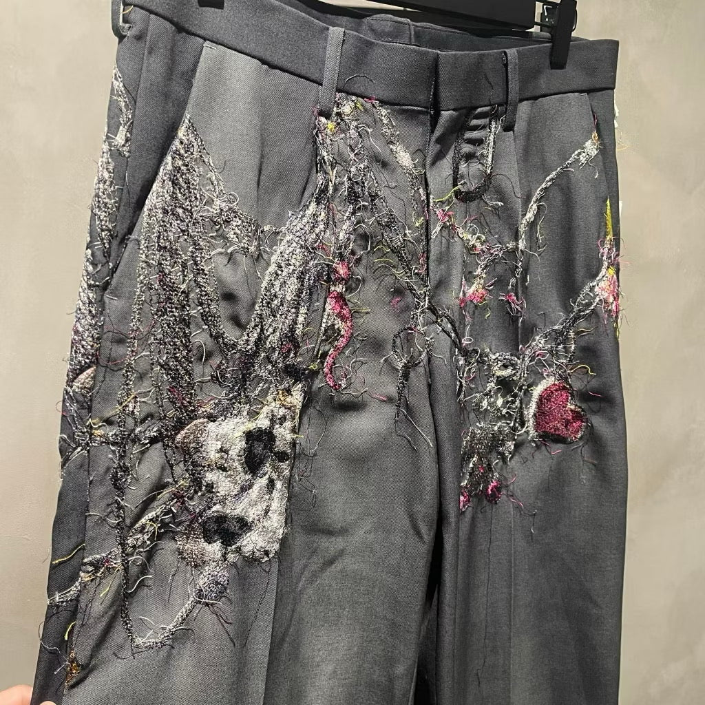 doublet Embroidered Chain Trousers 刺繡鍊條 西裝褲 秀款
