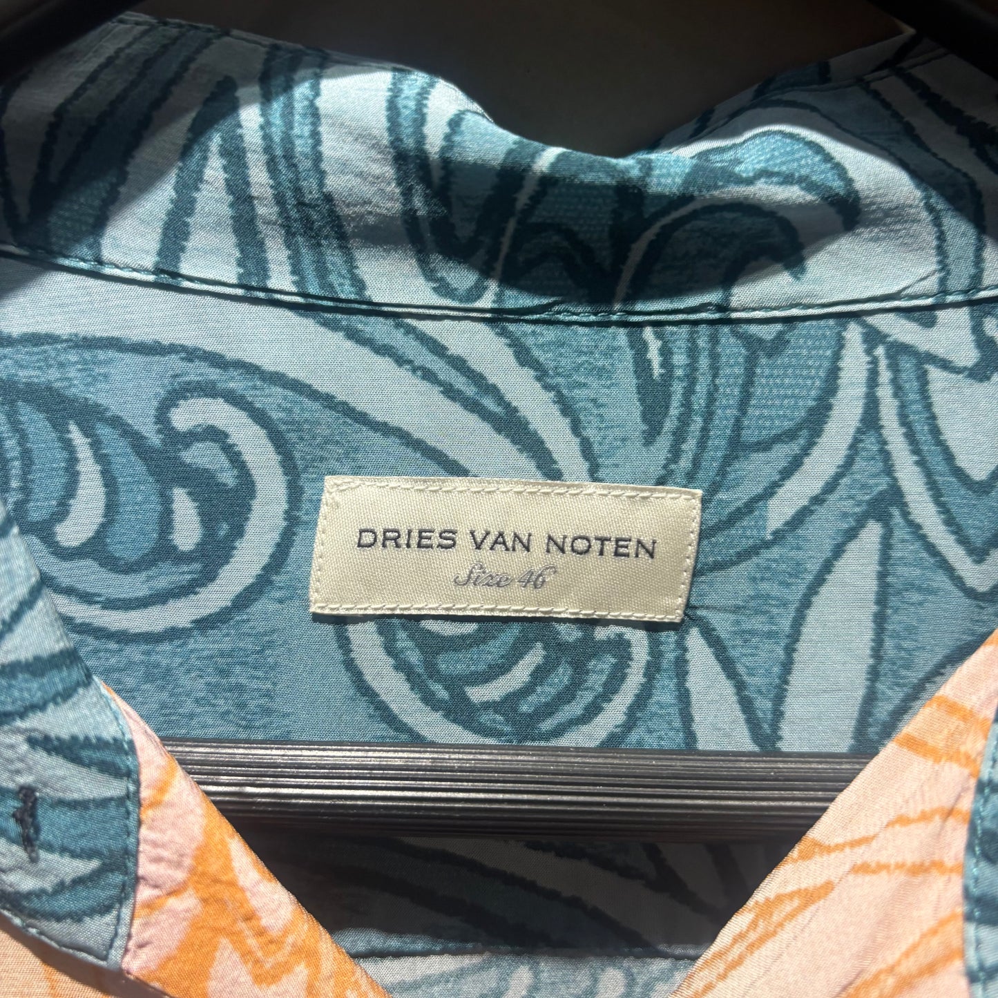Dries Van Noten 藍色花襯衫 中古