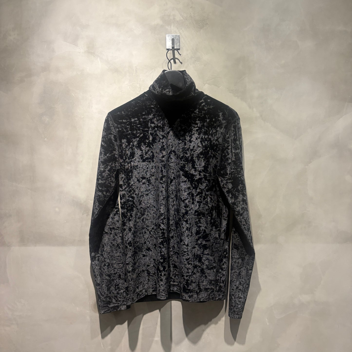 Dries Van Noten Crushed Velvet Turtleneck Top 天鵝絨 高領 二手