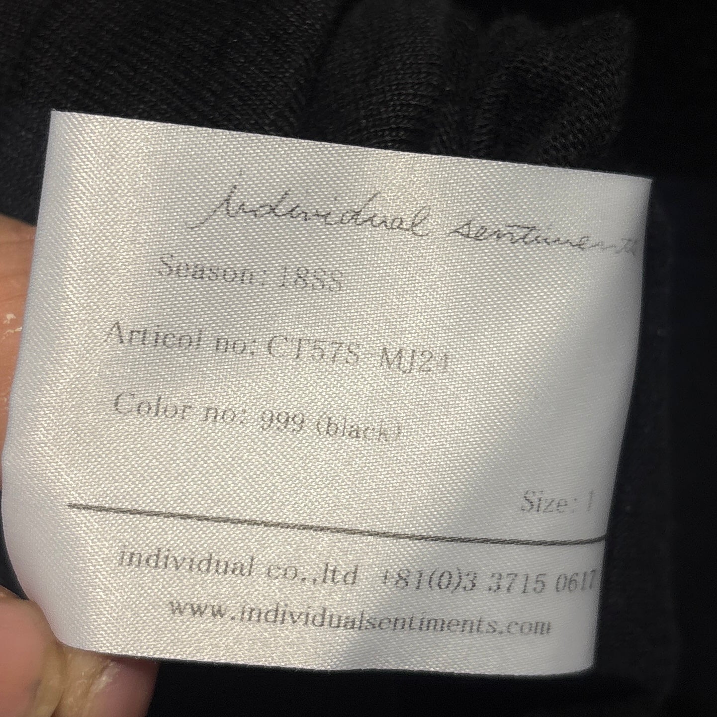 Individual Sentiments Long Sleeve Polo Shirt長袖POLO 二手