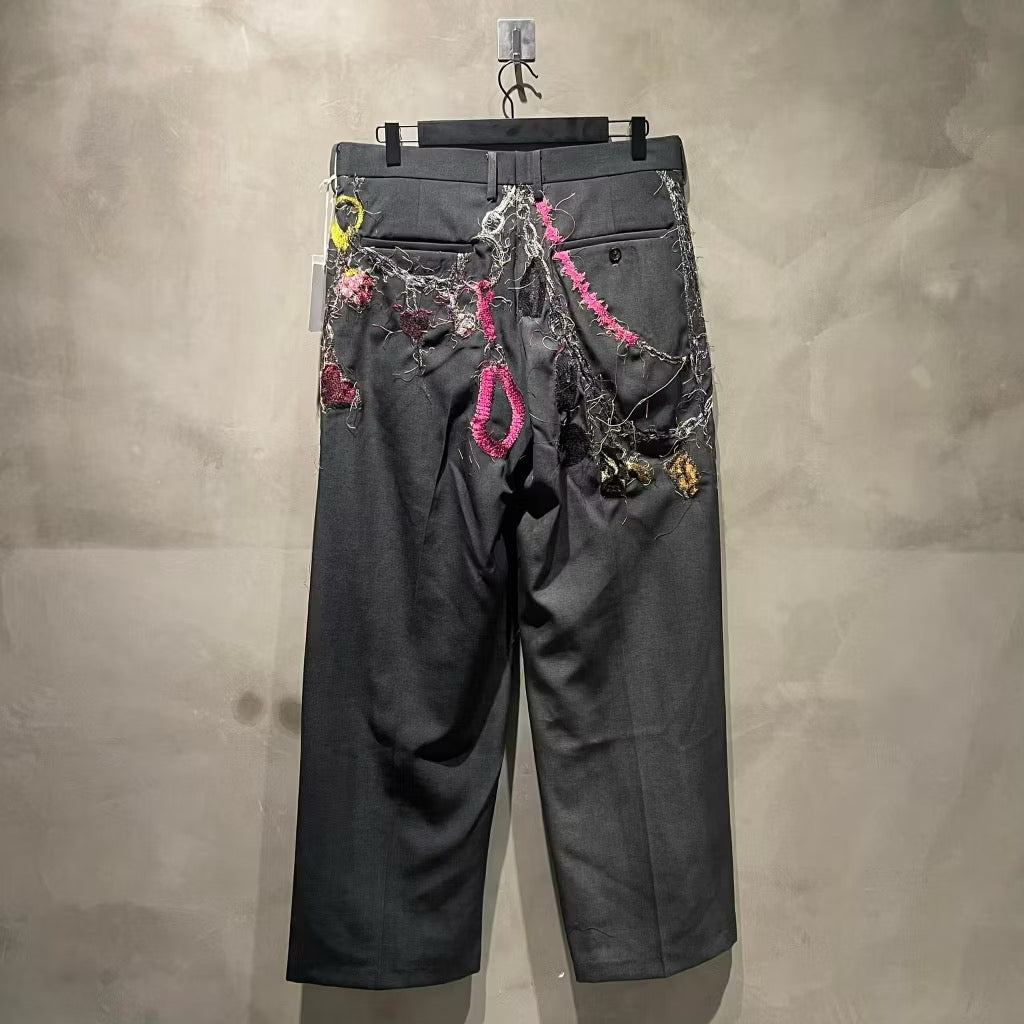 doublet Embroidered Chain Trousers 刺繡鍊條 西裝褲 秀款