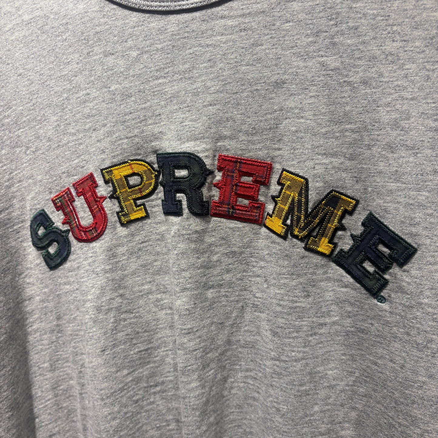 Supreme Plaid Appliqué S/S Top 短袖 二手