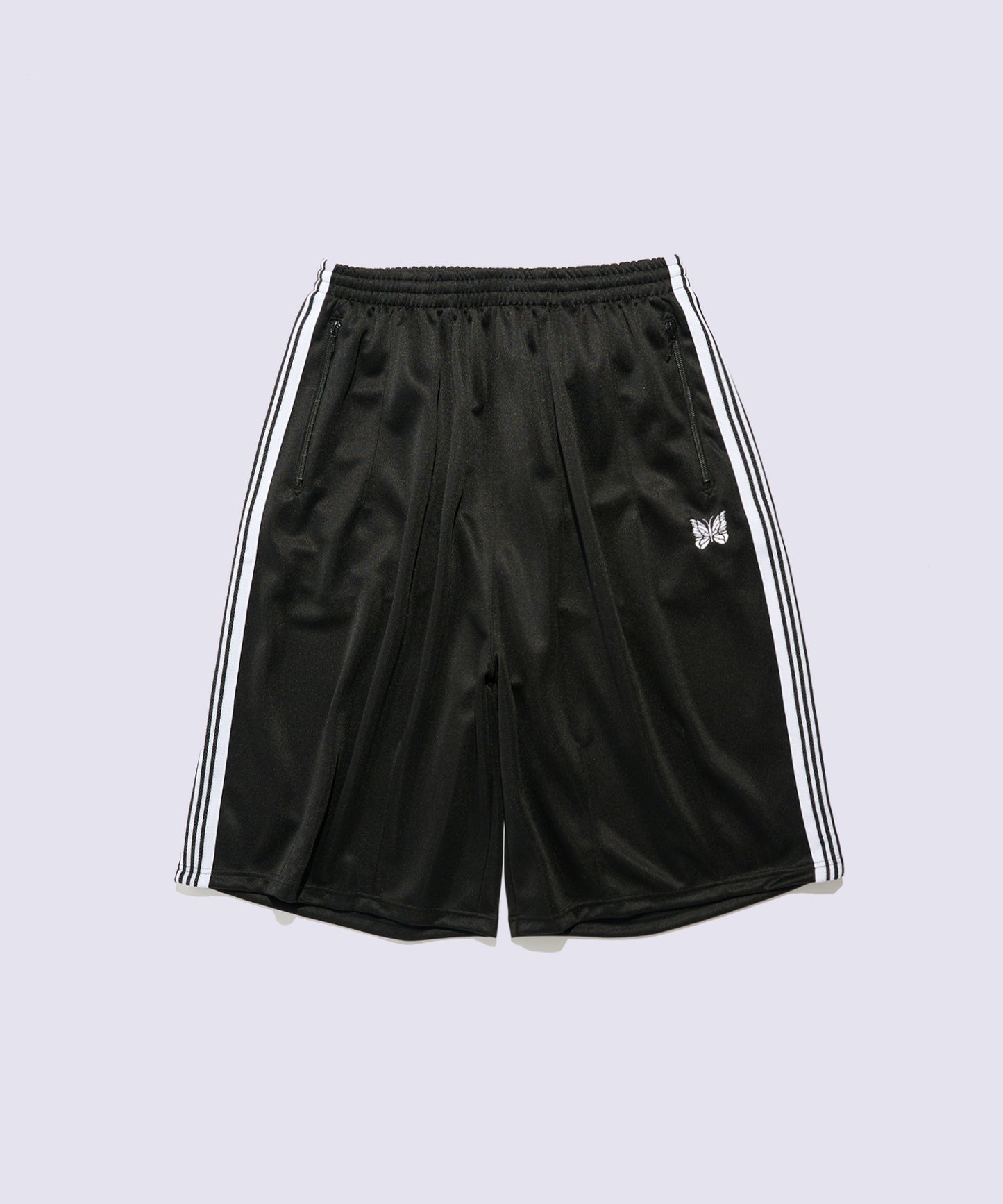 Needles 別注款 H.D Track Short Pant - Poly Smooth 黑白