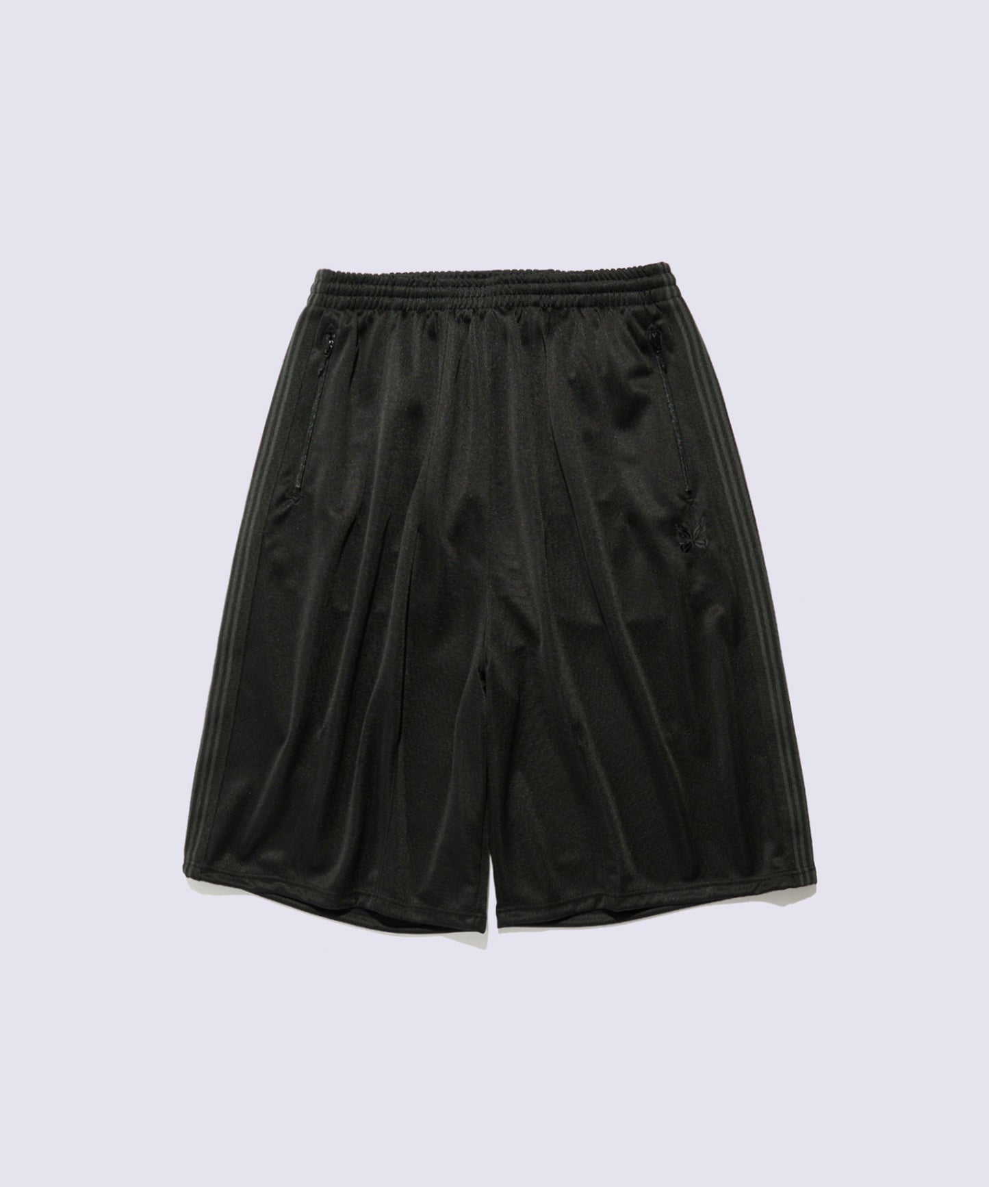 Needles 別注款 H.D Track Short Pant - Poly Smooth 黑魂