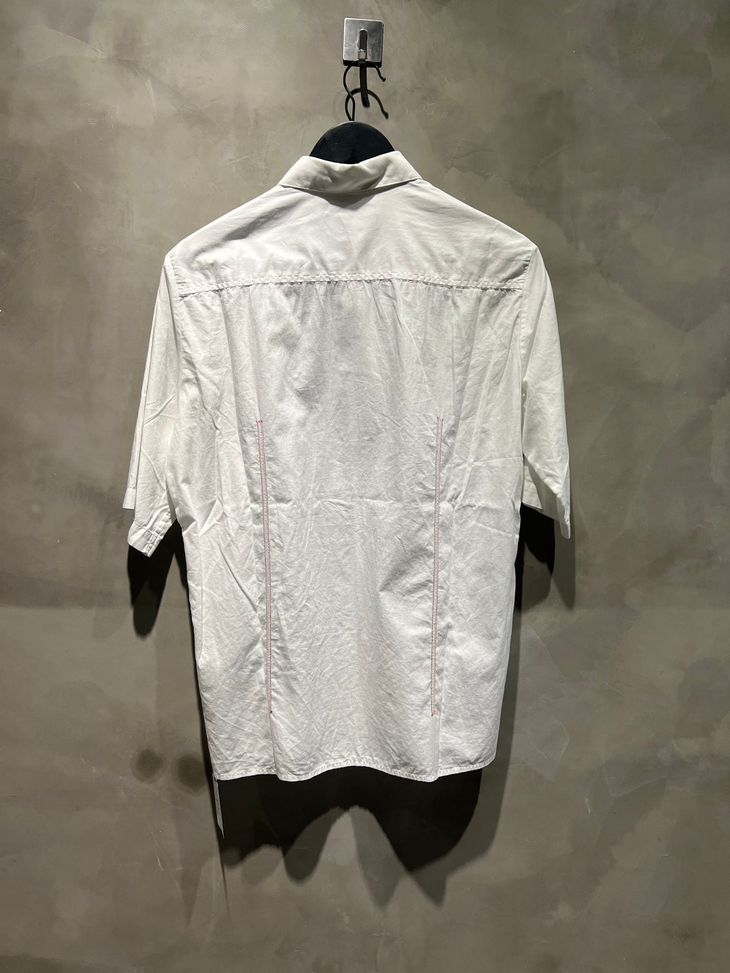 RAF Simons白色側雙縫線襯衫 中古