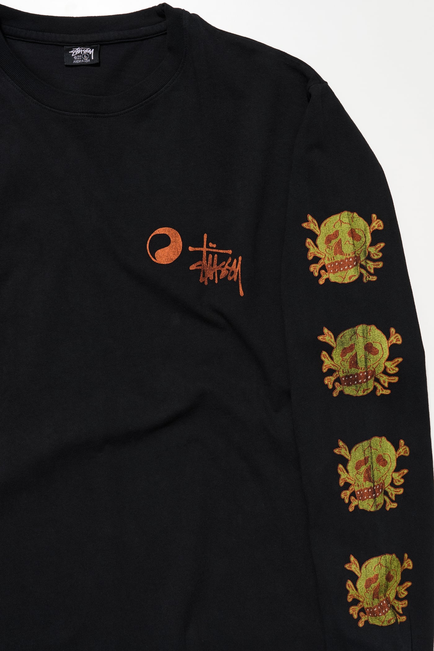 "Pre-Order" Stussy x Our Legacy Skull Pig. Dyed LS Tee 預購