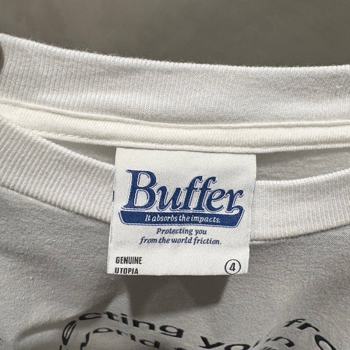 Buffer Logo Tee 白 台灣現貨 西山徹 Nigo主理新品牌