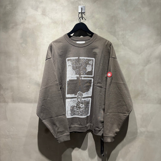 C.E - MD Clean Room LIGHT BIG CREW NECK 印花大學T 全新 現貨