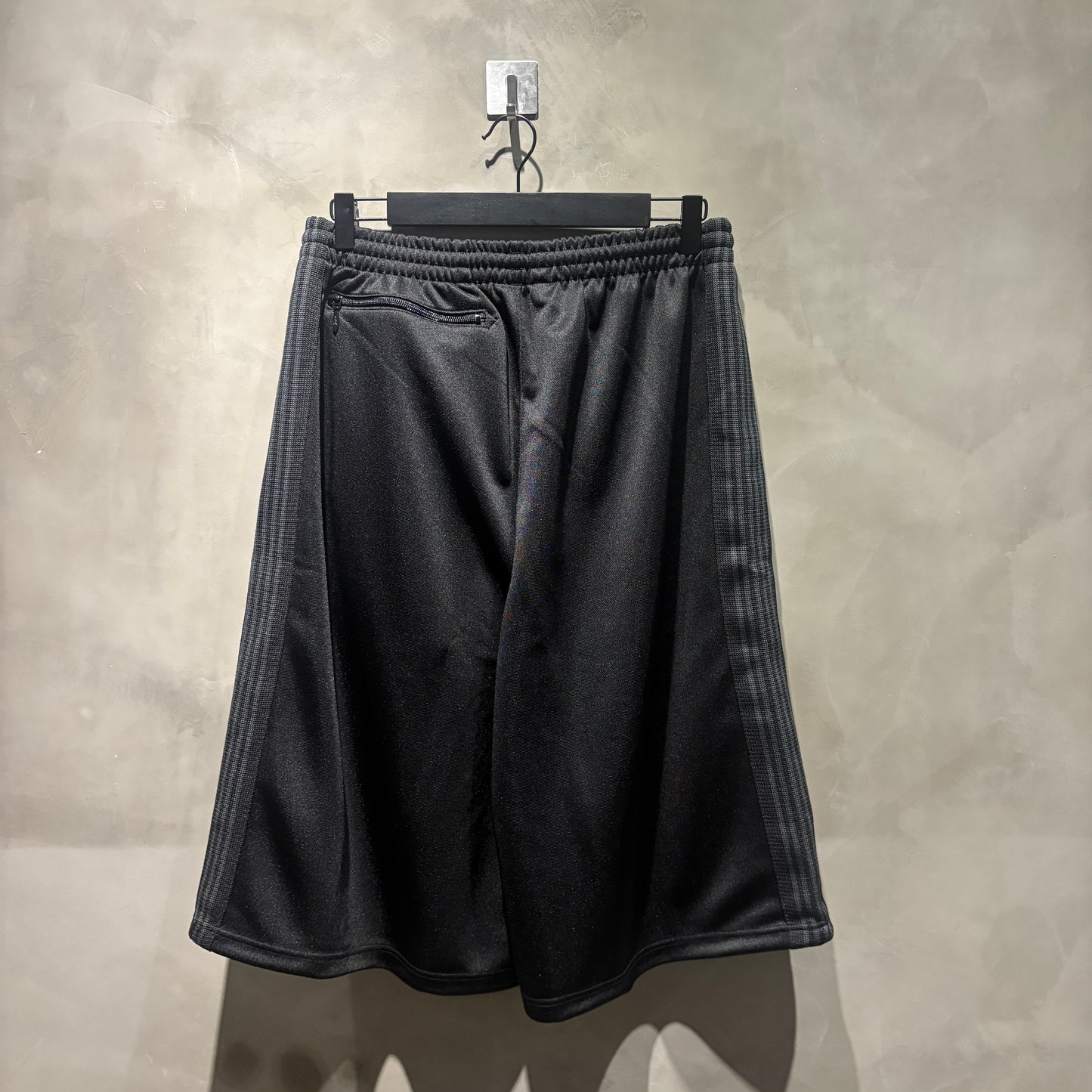 Needles 別注款 H.D Track Short Pant - Poly Smooth 黑魂