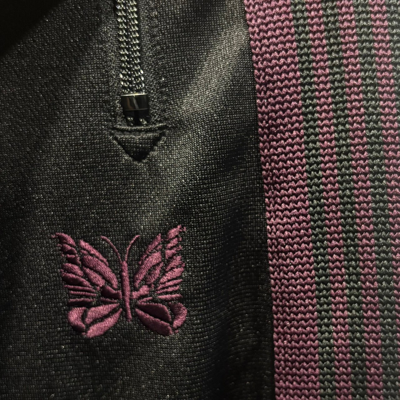 Needles 別注款 H.D. Track Pant 全新 黑深紫