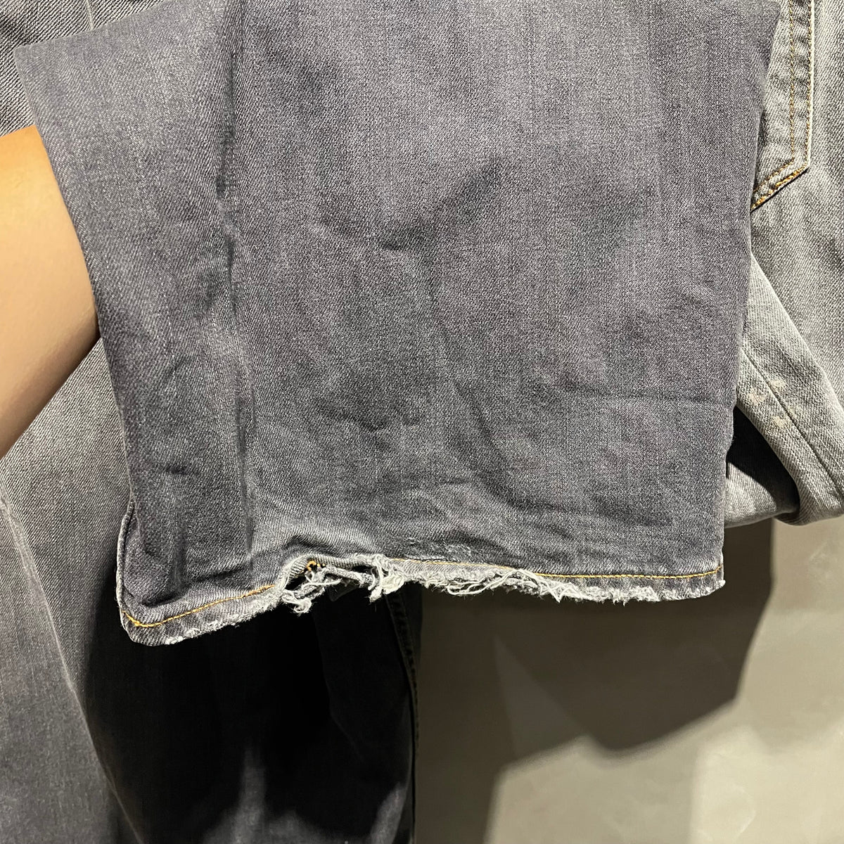 Acne Studios 2023 Super Baggy Fit Jeans 潑墨黑 中古