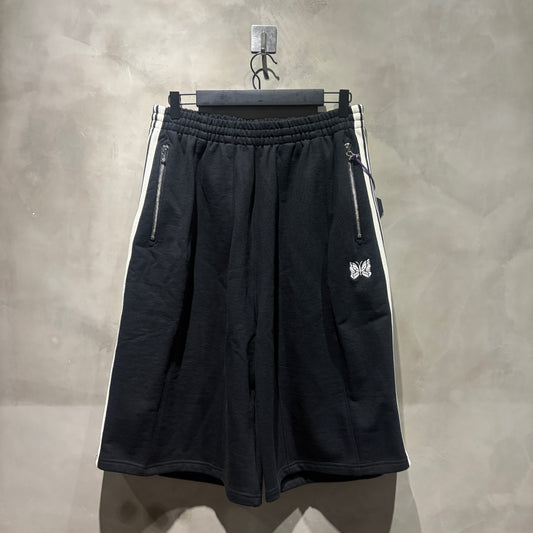 Needles 別注款 H.D.Track Shorts - Cotton Jersey BLACK 棉短褲 棉質 全新