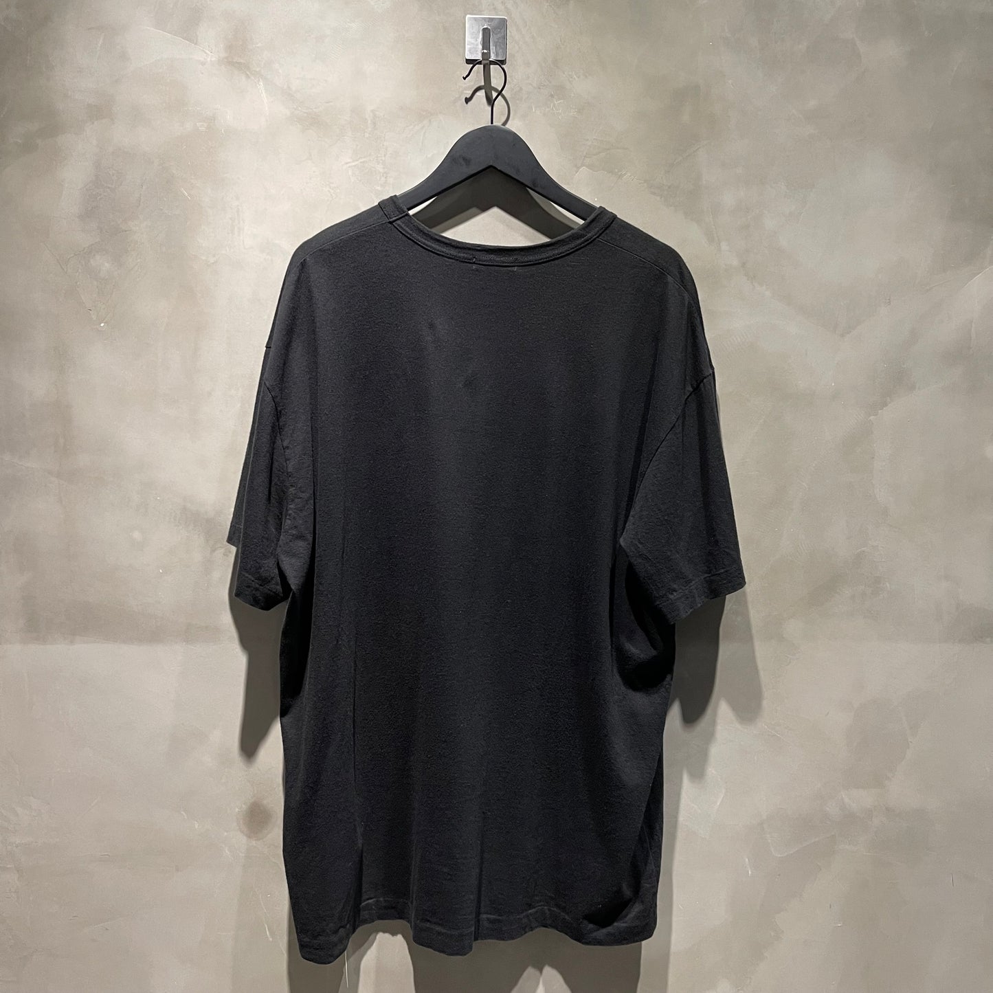 Comme des garcons homme+刺繡玫瑰花黑短T 中古