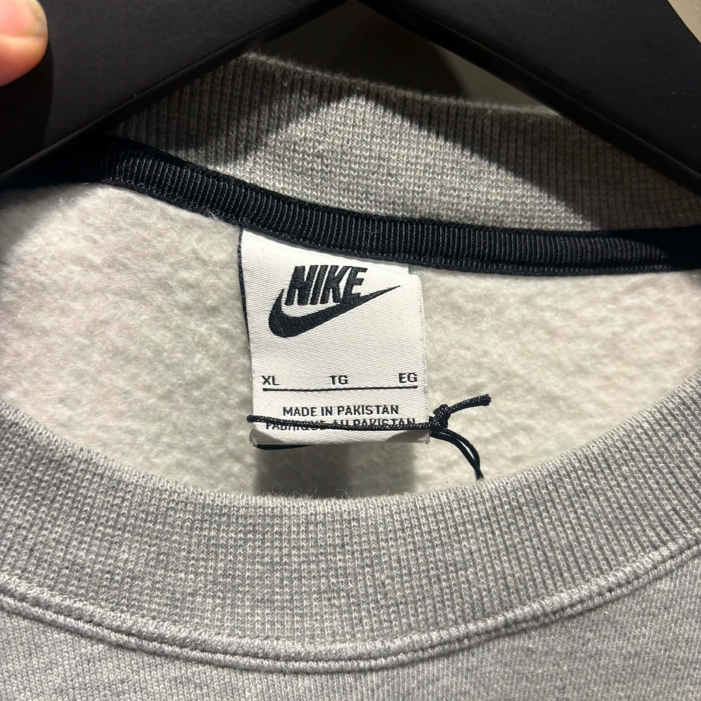 Nike x Stüssy Crew Fleece GREY 大學T 中古