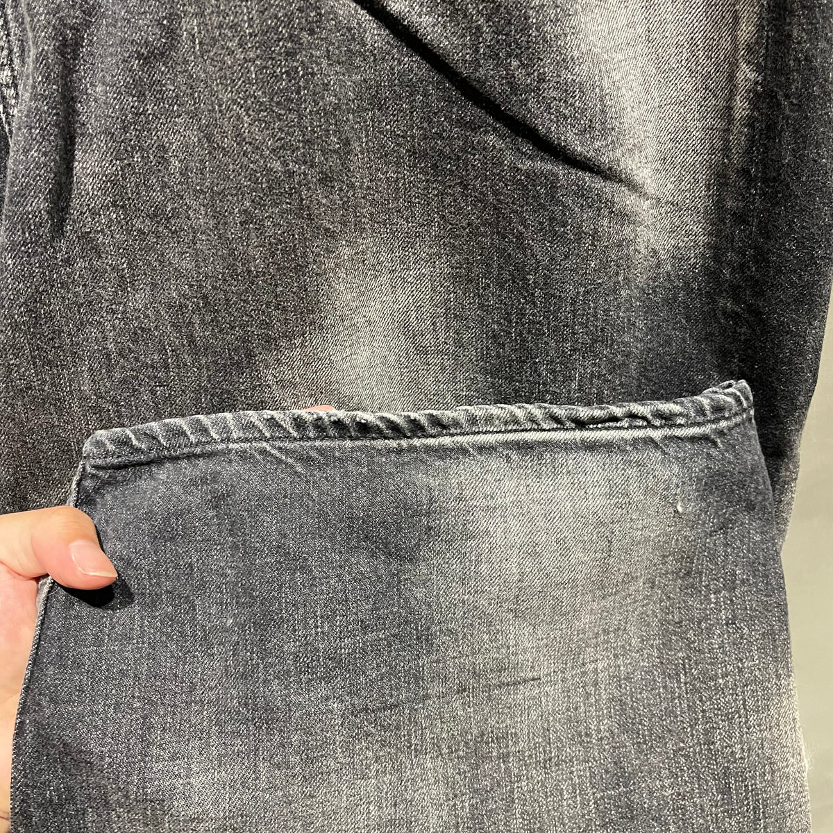 Ancellm Aging Wide Denim Pants 牛仔褲 中古