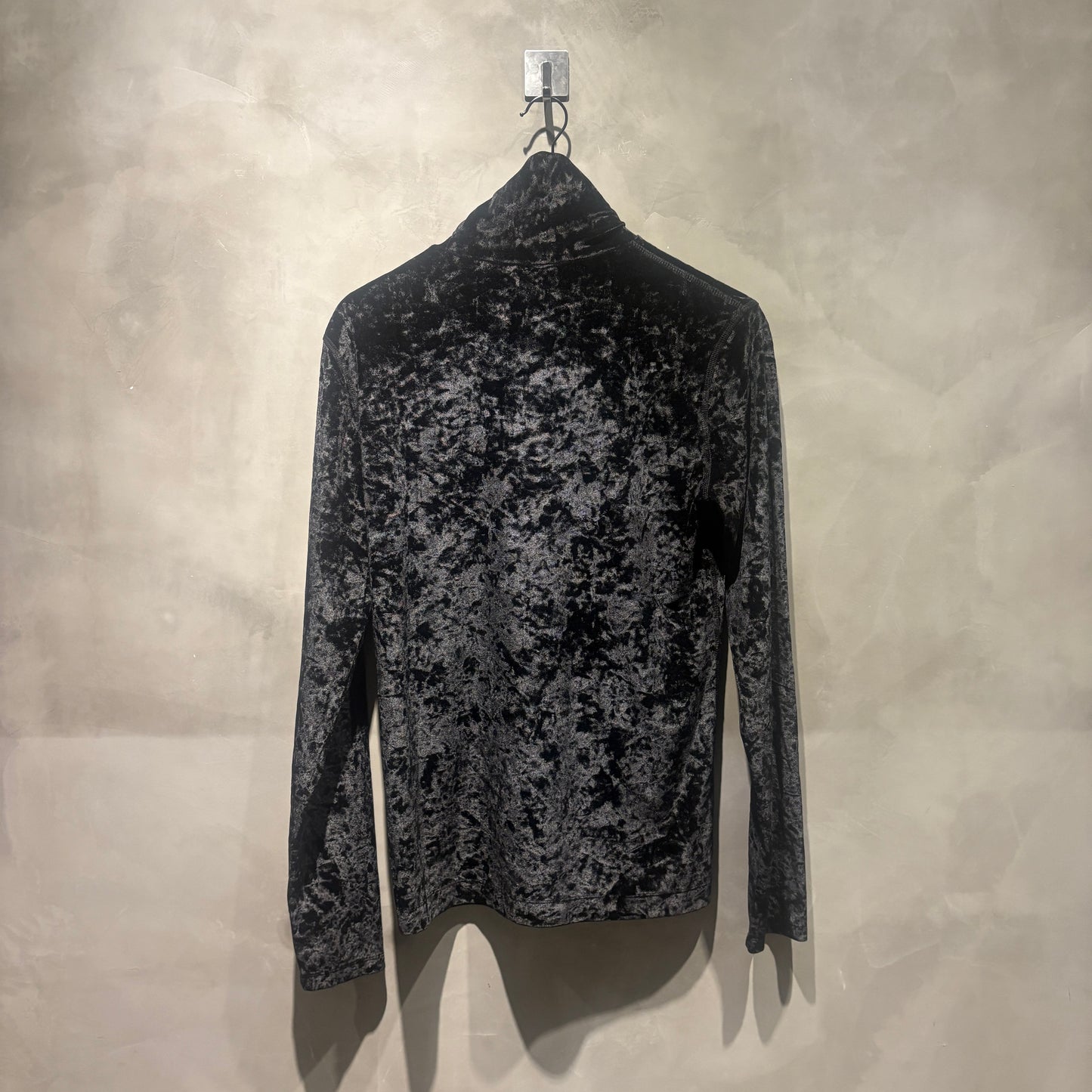 Dries Van Noten Crushed Velvet Turtleneck Top 天鵝絨 高領 二手