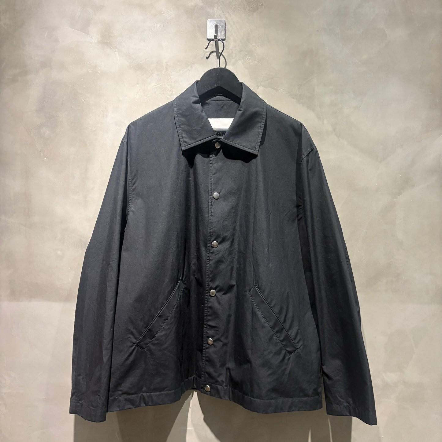 JIL SANDER Logo Coach Jacket 'Black' 23SS 教練外套 二手