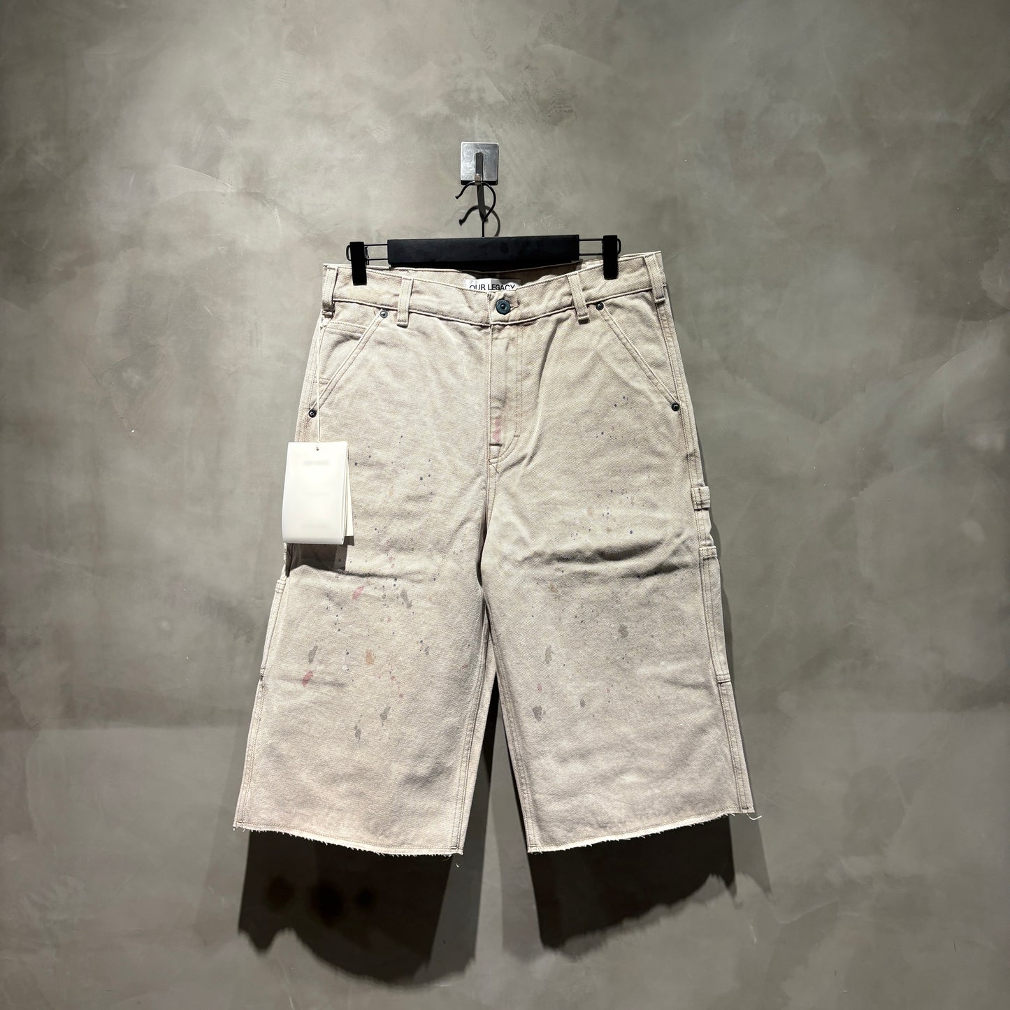Our Legacy Joiner Capri Cut 潑墨 做舊 短褲