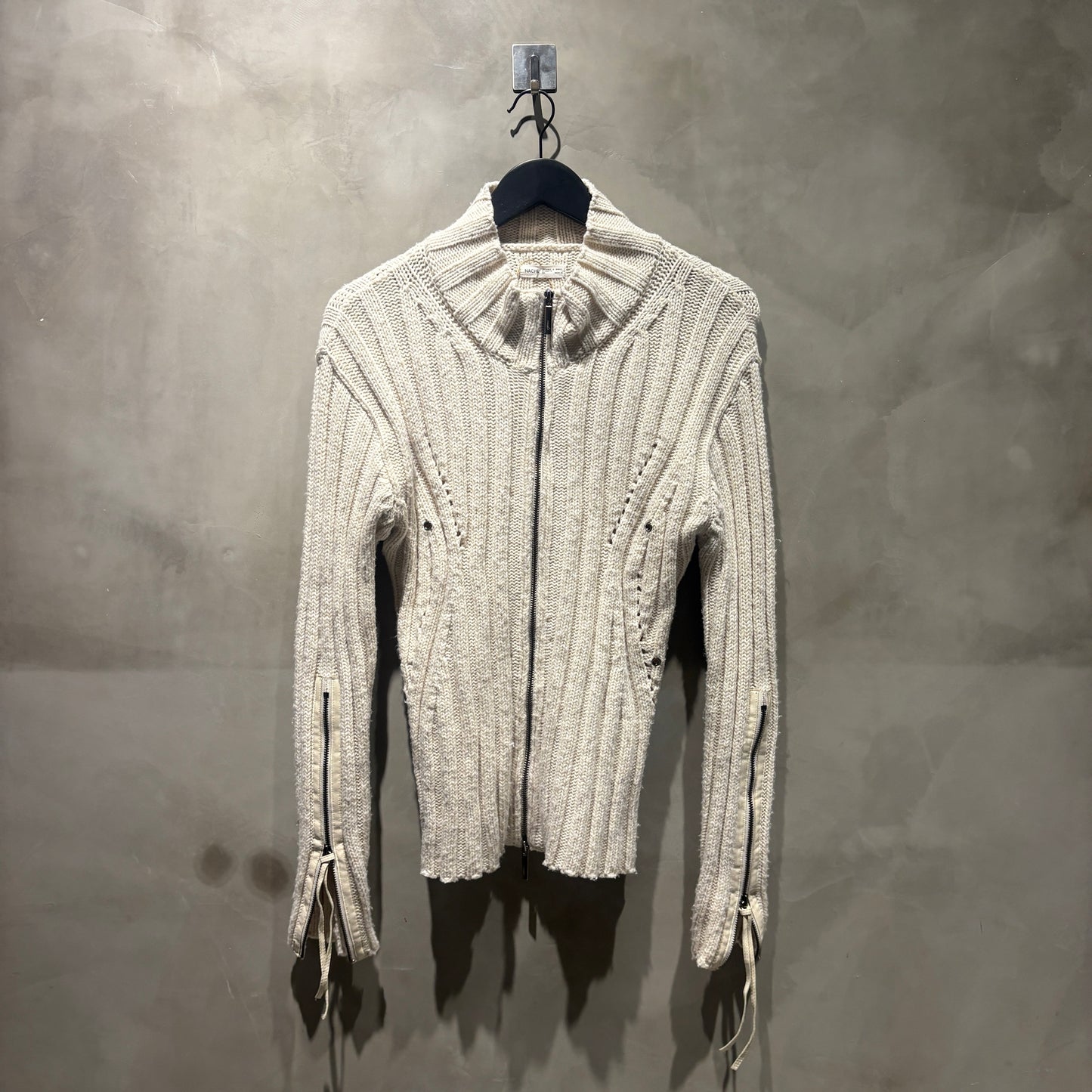 NACHE Pintuck Zipper Knit Cardigan 二手