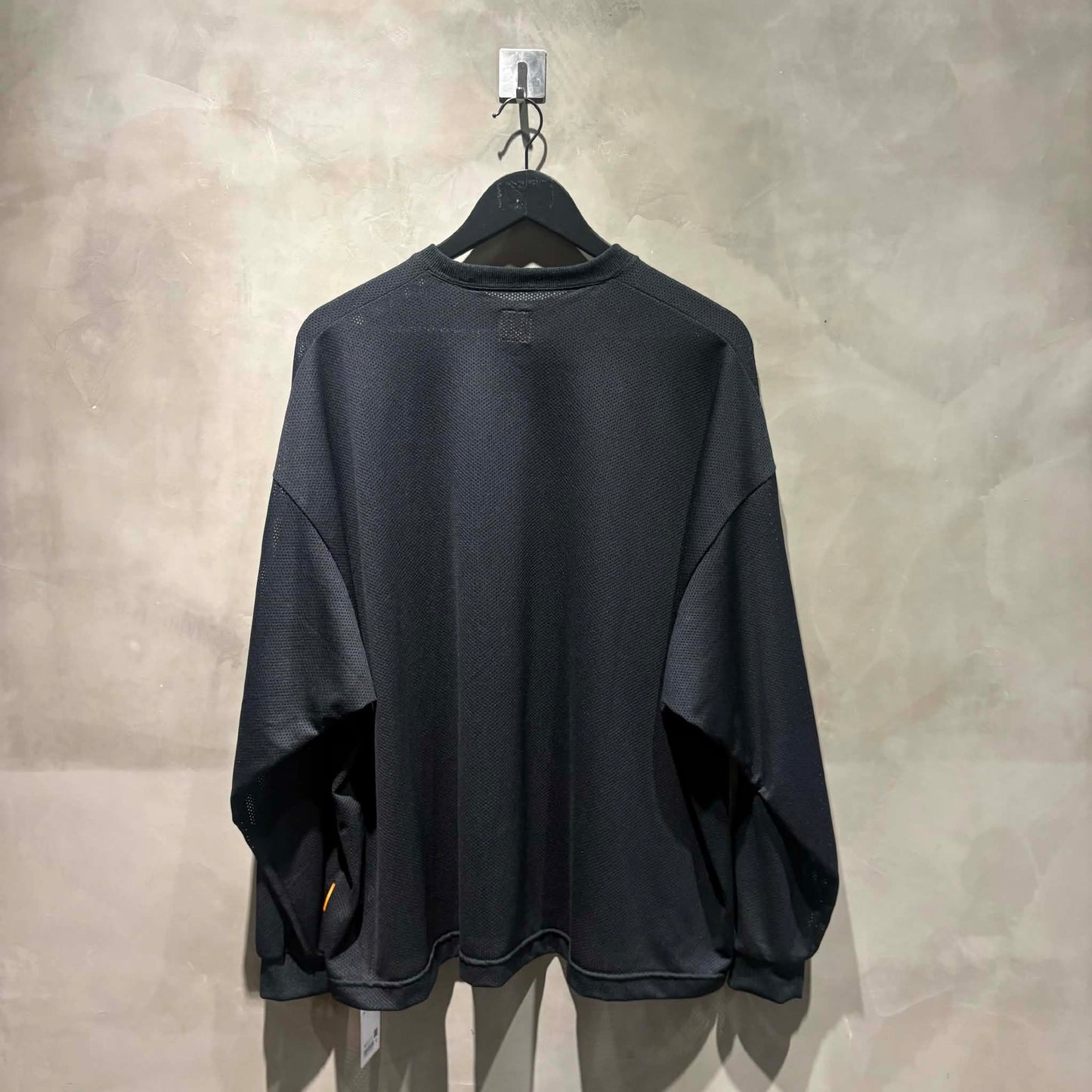 SEE SEE SUPER BIG MESH LS TEE 黑網眼手臂字體薄長袖 全新