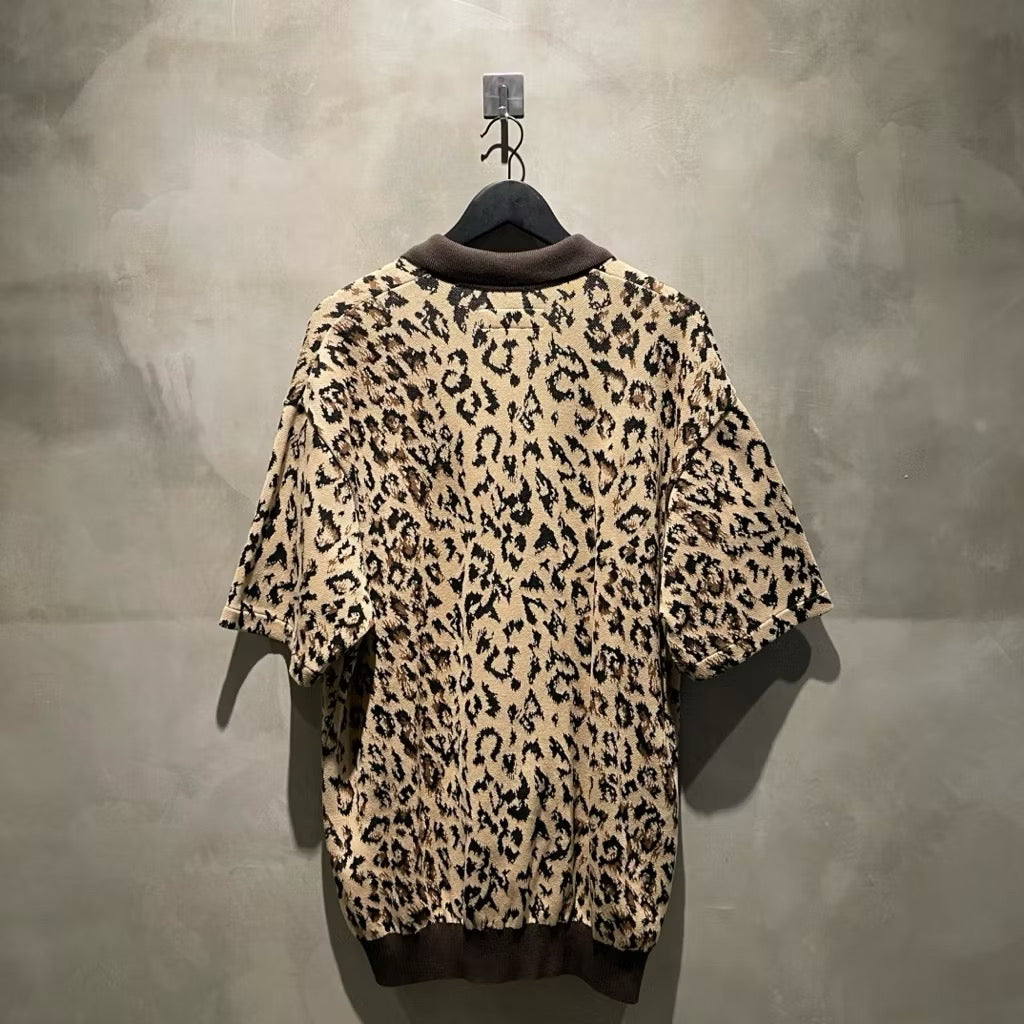 Wacko Maria Leopard Knit Polo Shirt 豹紋針織 天國東京