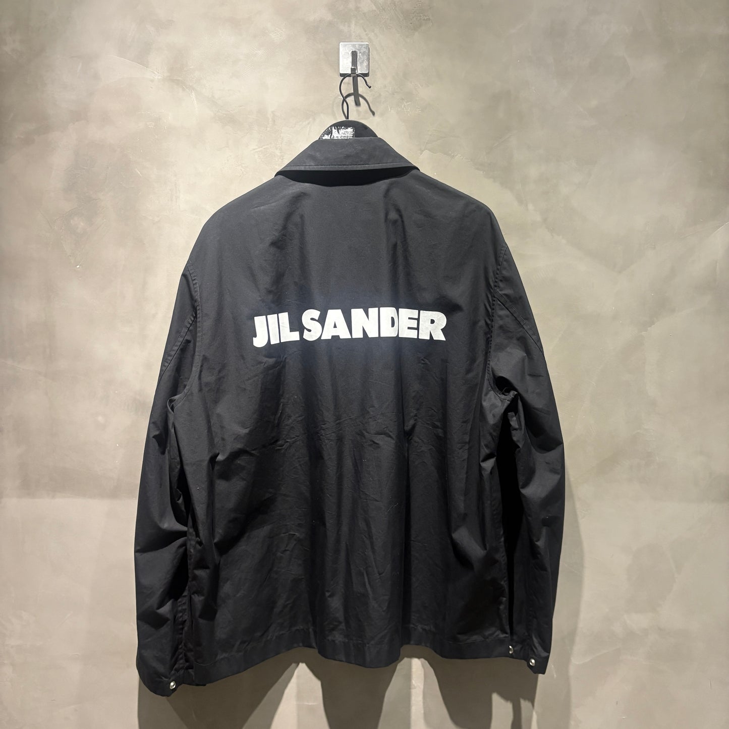 JIL SANDER Logo Coach Jacket 'Black' 23SS 教練外套 二手