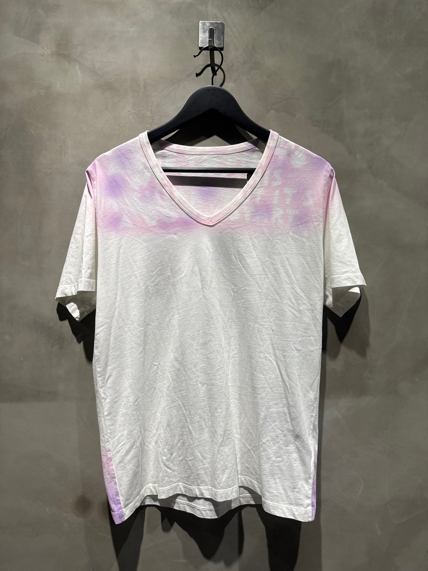 Maison margiela肩膀紫粉白短T 中古