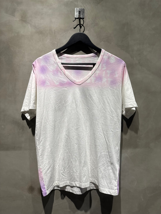 Maison margiela肩膀紫粉白短T 中古