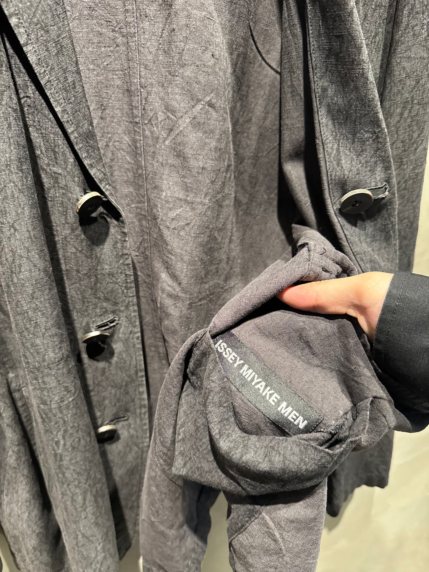 Issey Miyake Men 深灰麻料西外 中古