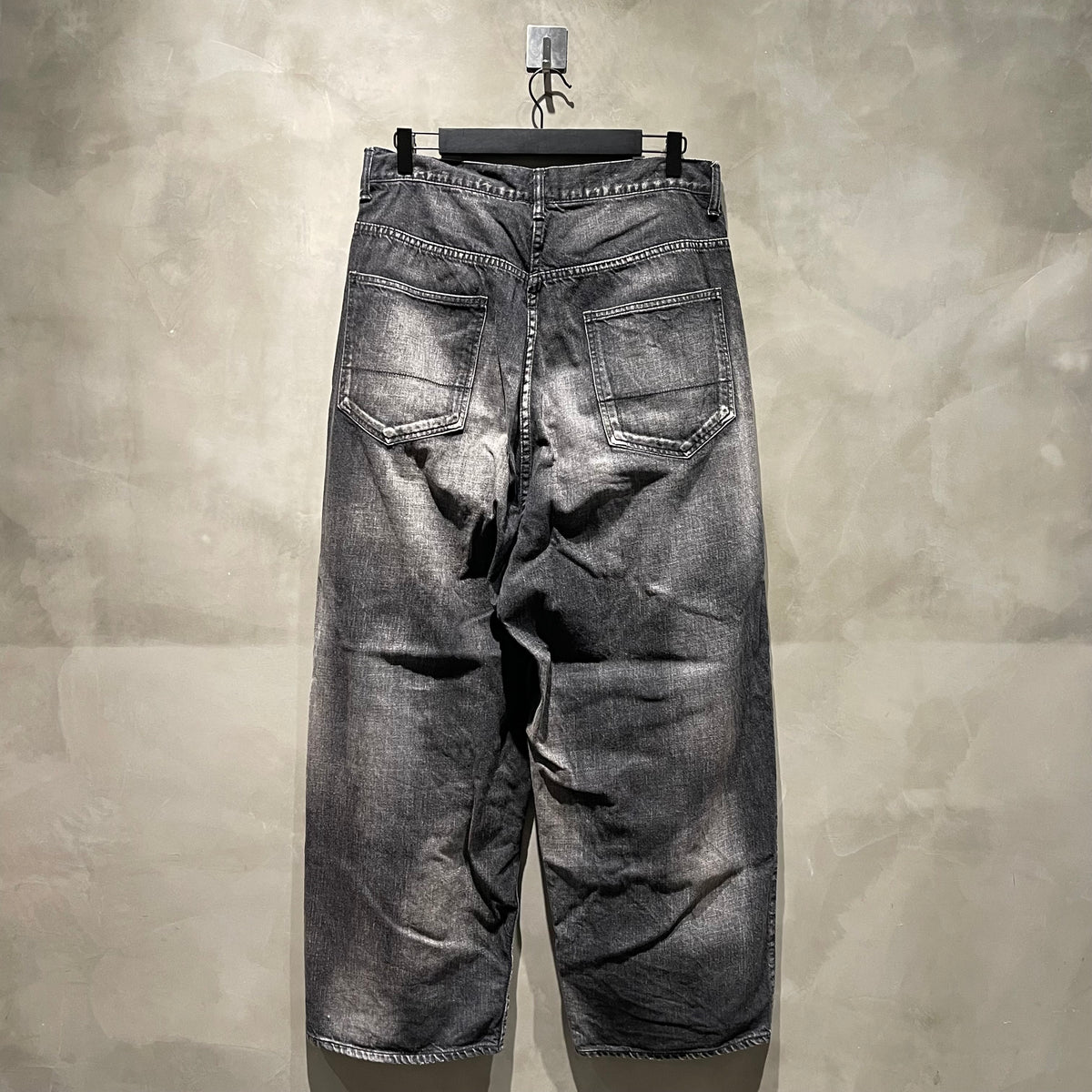 Ancellm Aging Wide Denim Pants 牛仔褲 中古