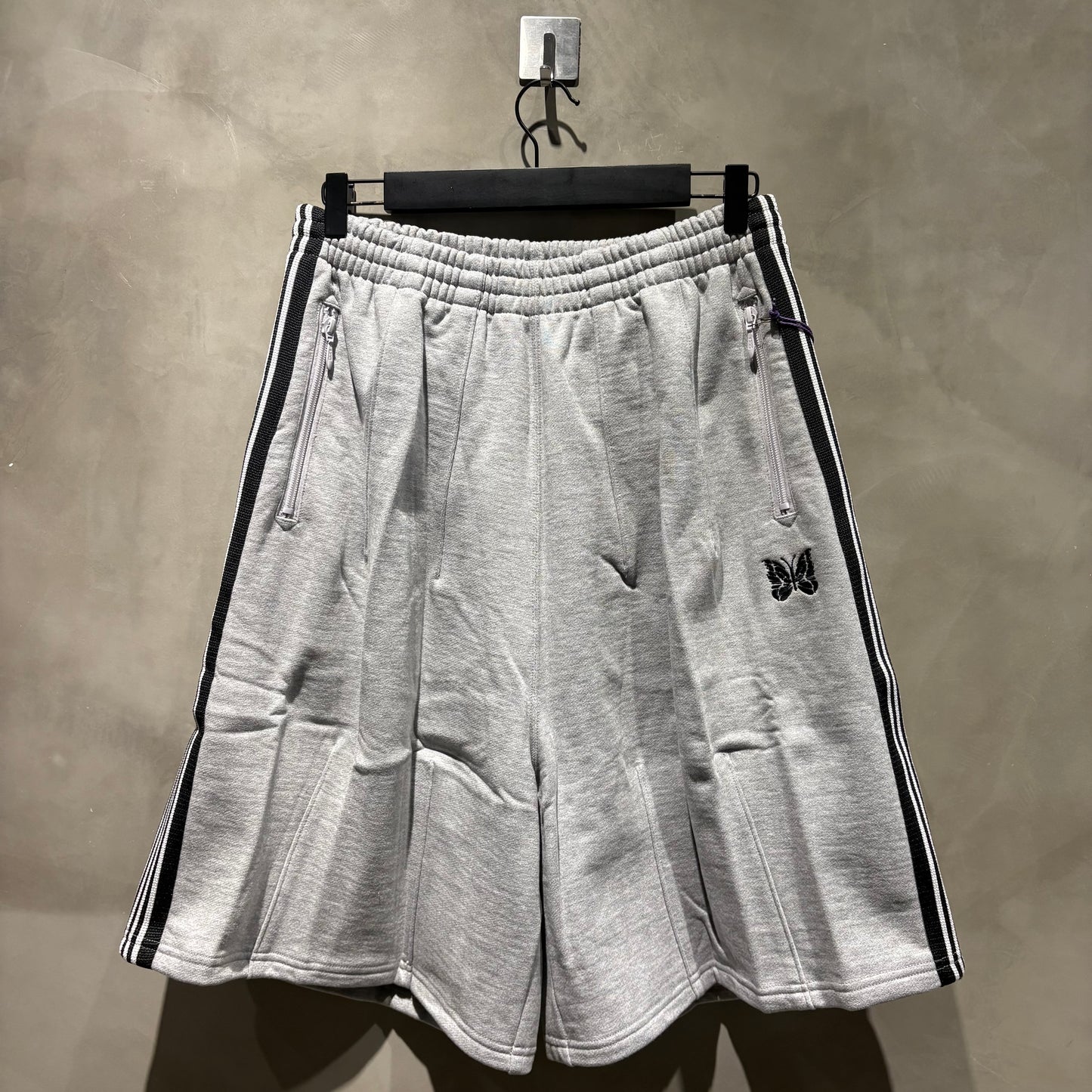 Needles 別注款 H.D.Track Shorts Cotton Jersey 灰黑 全新 台灣現貨