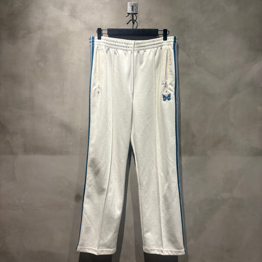 Needles 別注款 Track Pant 米白湖水藍線直筒 中古