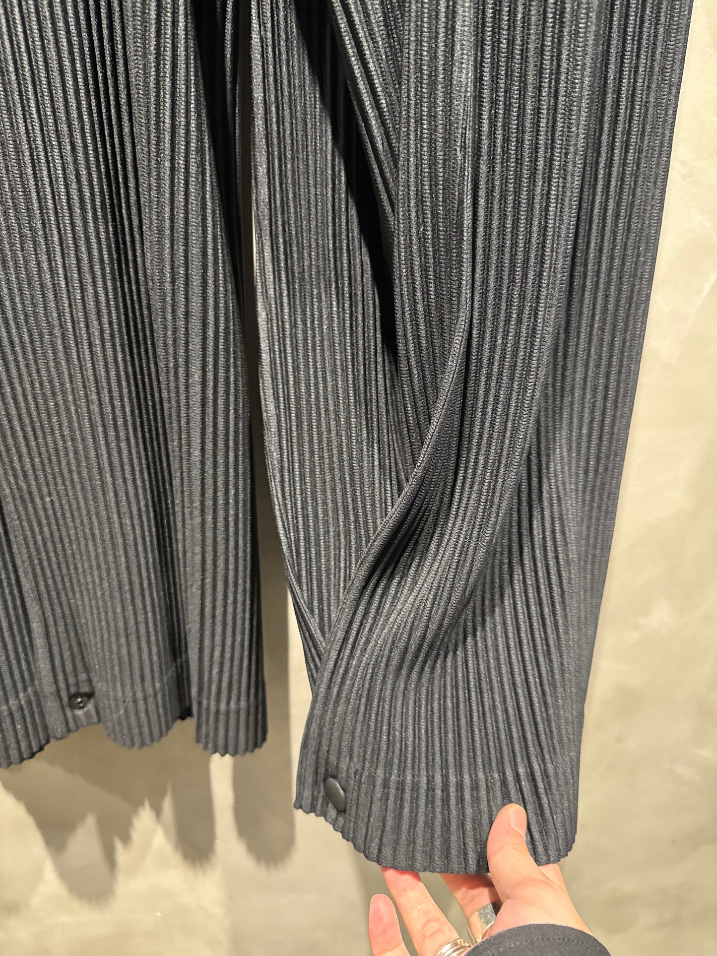 Homme Plissé Issey Miyake黑色寬長褲 中古