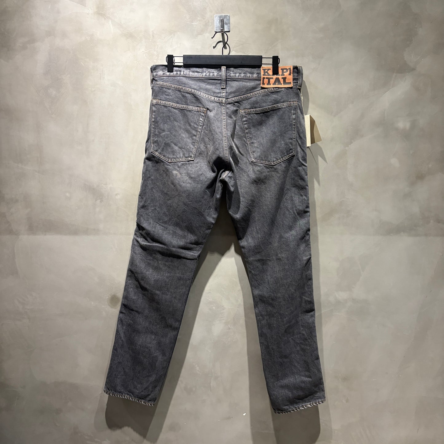 Kapital 14oz Black Denim 5P Monkey CISCO 寶石褲