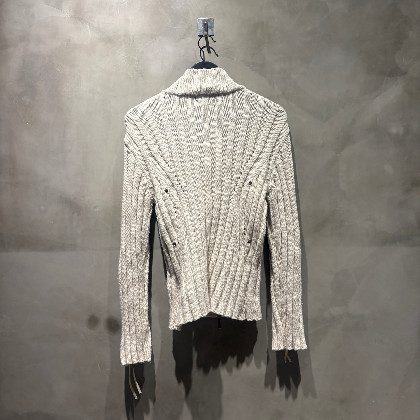 NACHE Pintuck Zipper Knit Cardigan 二手