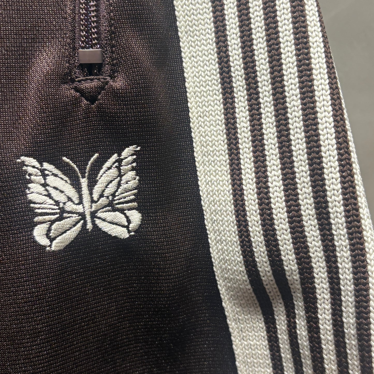 Needles別注款 H.D Track Short Pant - Poly Smooth 棕米白