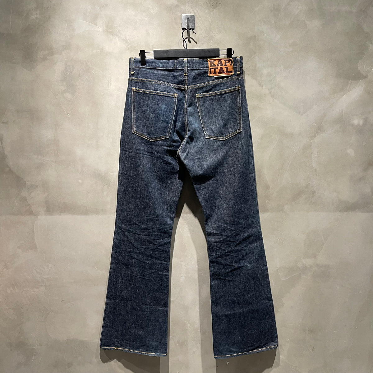 Kapital 14oz Denim 5P Rat Flare 原色喇叭褲 中古