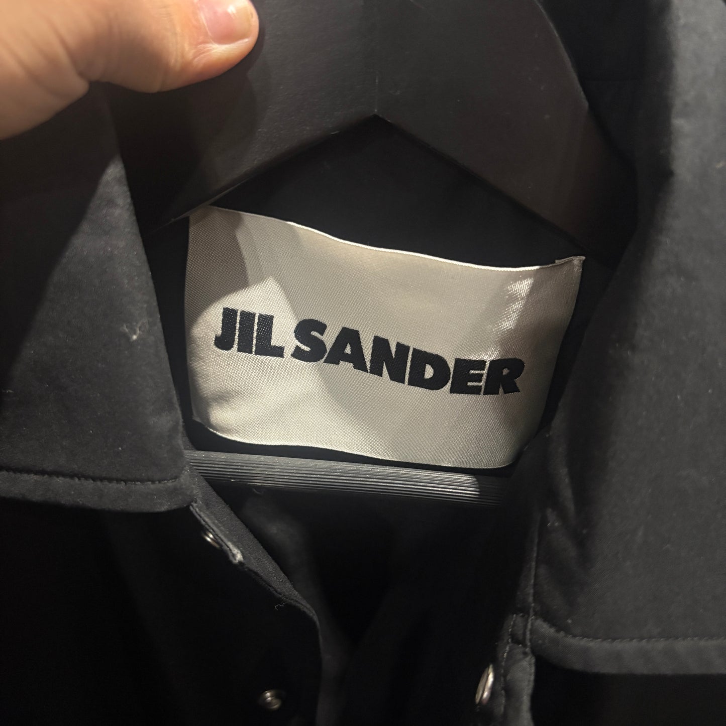 JIL SANDER Logo Coach Jacket 'Black' 23SS 教練外套 二手