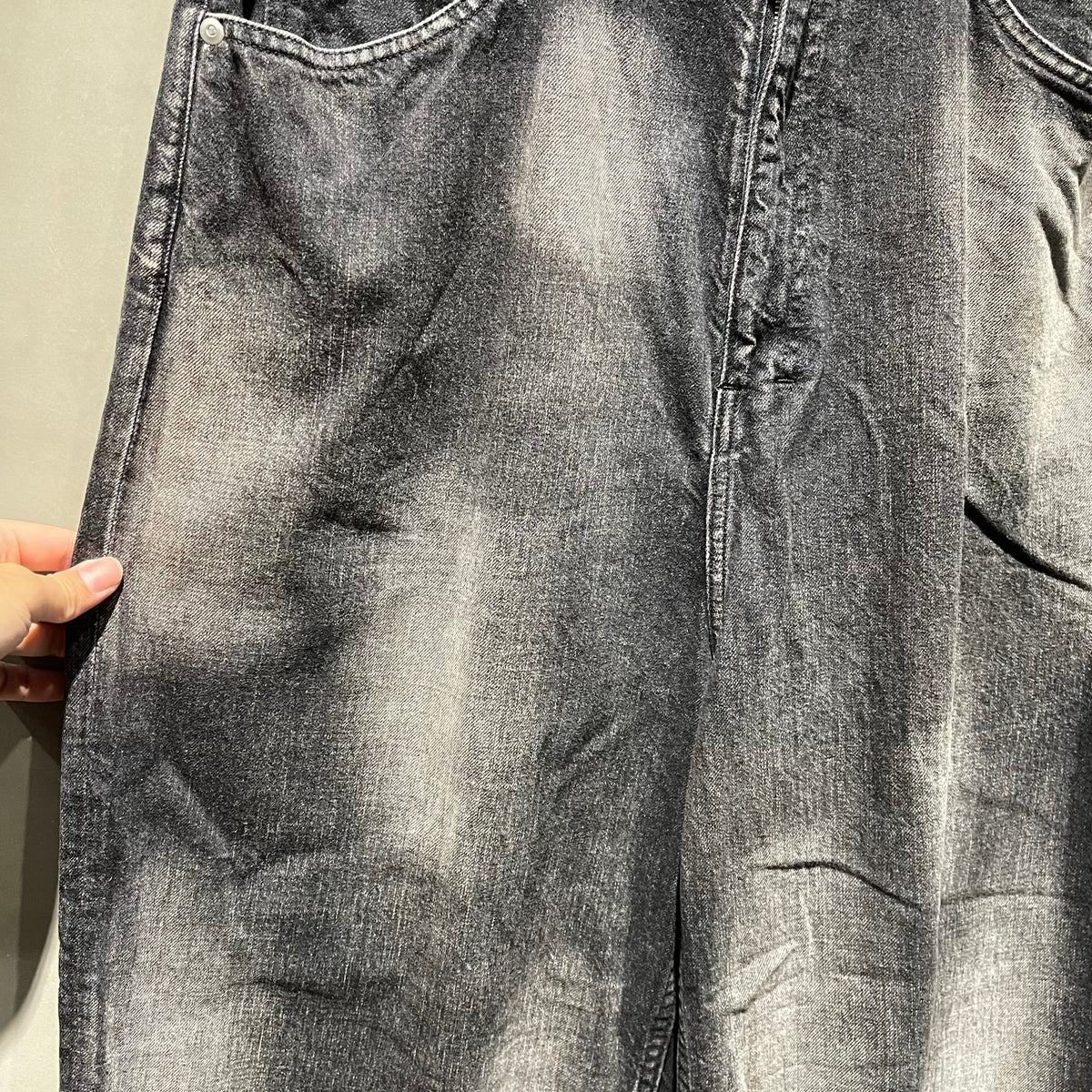 Ancellm Aging Wide Denim Pants 牛仔褲 中古