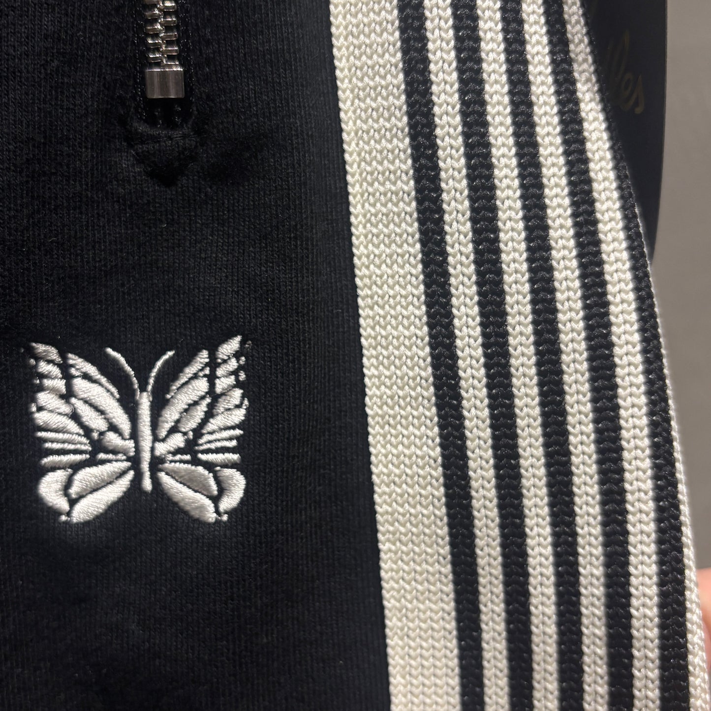 Needles 別注款 H.D.Track Shorts - Cotton Jersey BLACK 棉短褲 棉質 全新