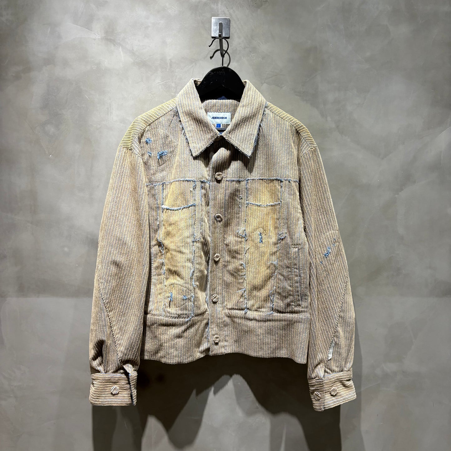 ADER error Distressed Jacket 米色燈芯絨 中古