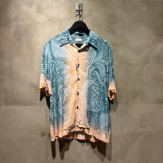 Dries Van Noten 藍色花襯衫 中古
