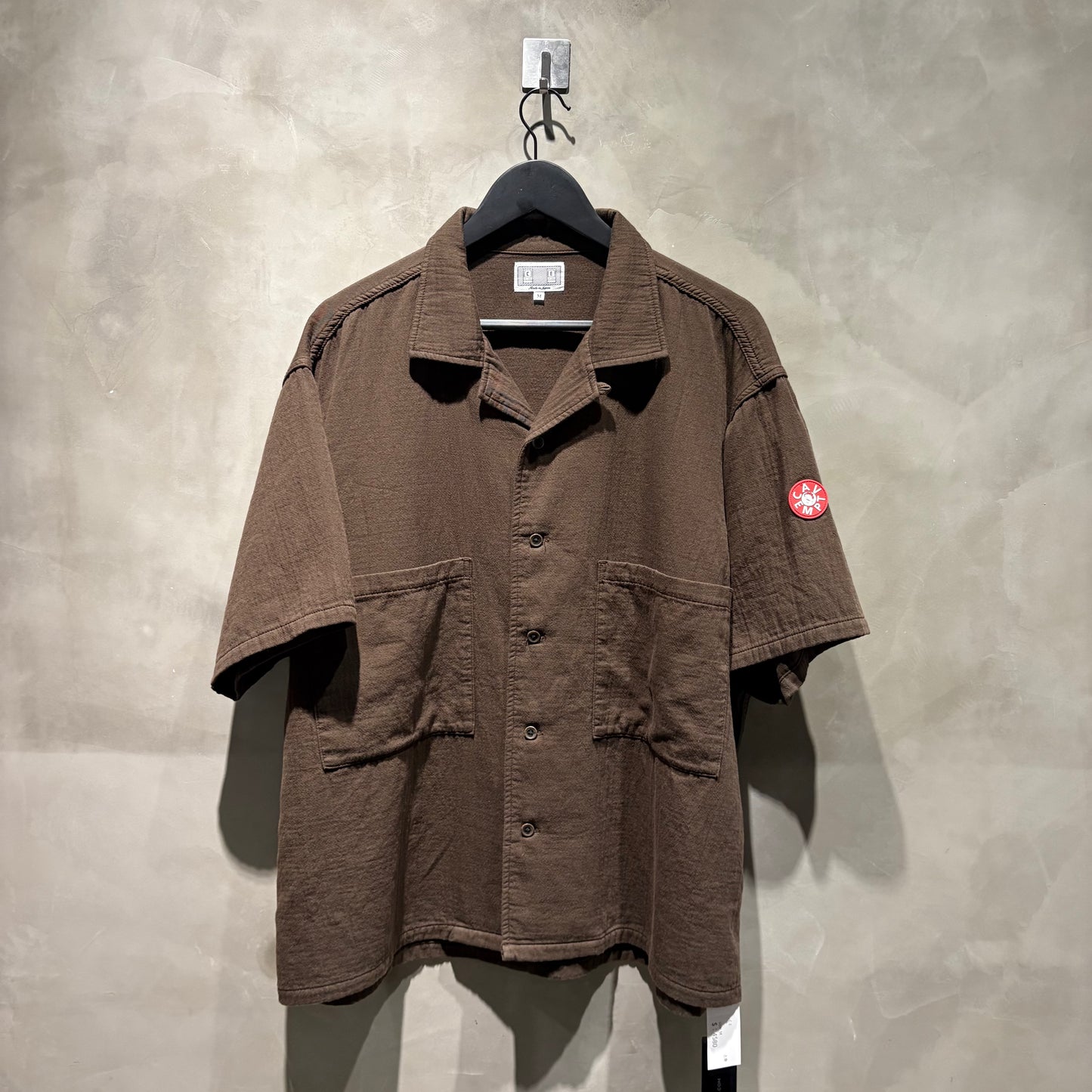 C.E - SOFT CW SHORT SLEEVE OPEN SHIRT 棕色 全新 襯衫